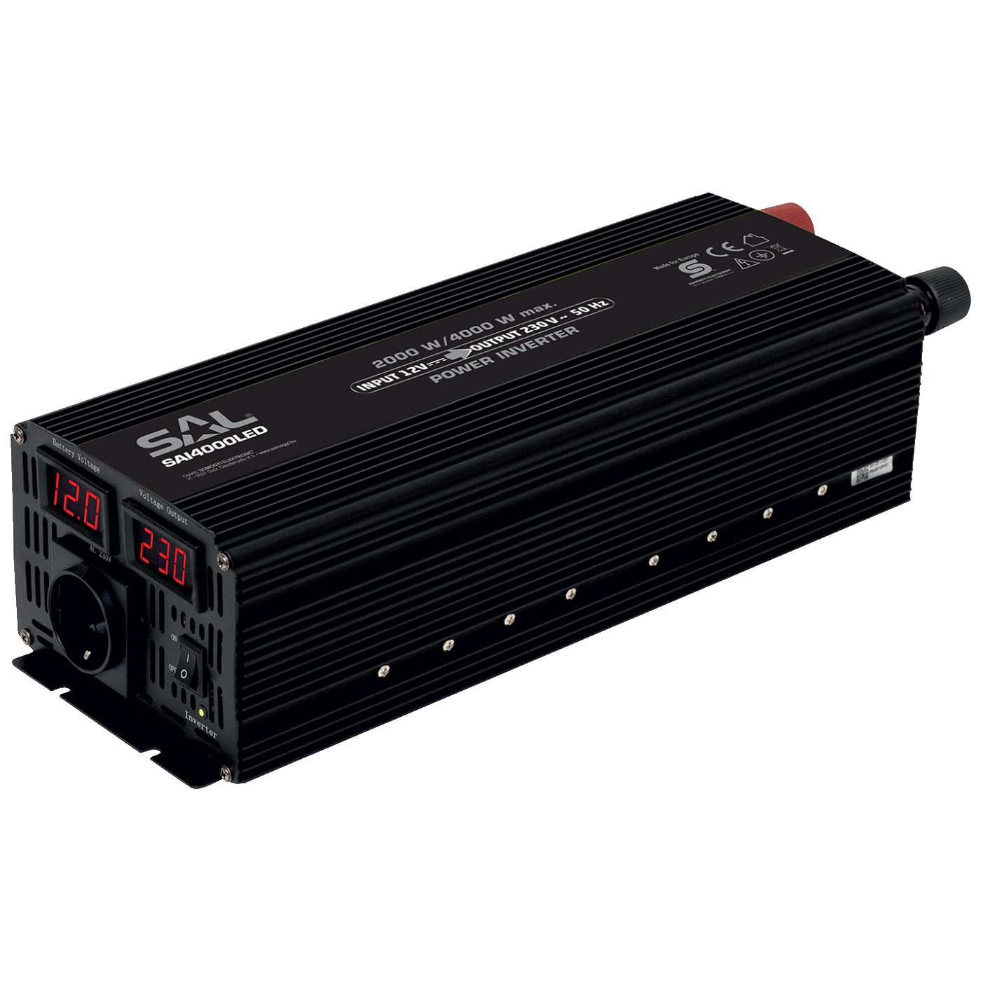SAL Adapter 12V na 220V, snaga 2000/4000W, digitalni display - SAI4000LED