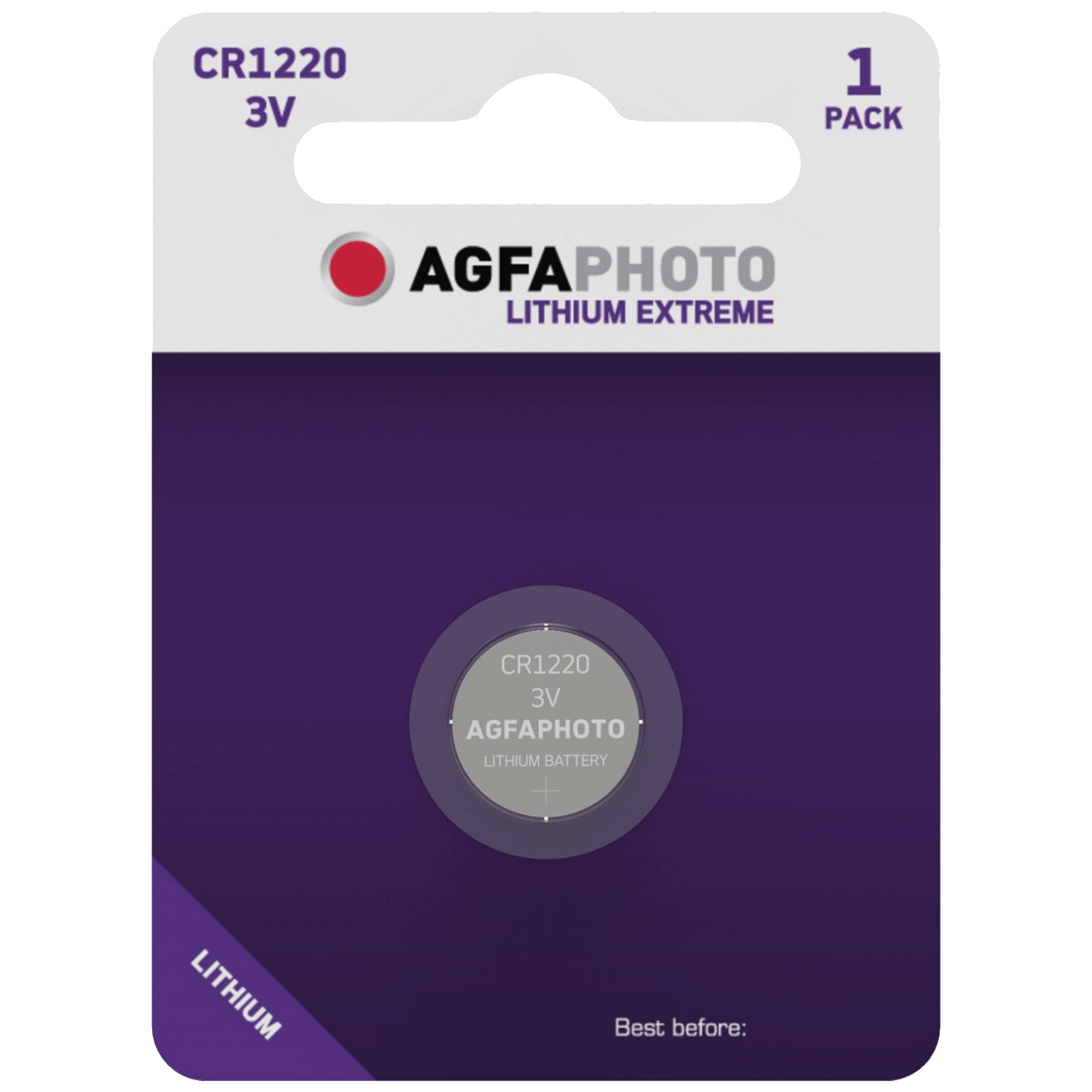 Agfa Baterija litijska CR1220, 3V dugmasta, blister pak. 1 kom. - APCR1220 B1