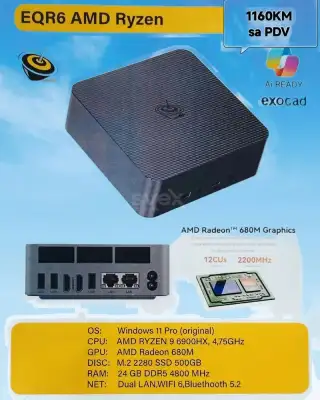 Mini kompijuter EQ AMD Ryzen