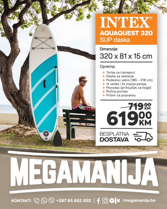 SUP daska INTEX 320x81x15 SET
