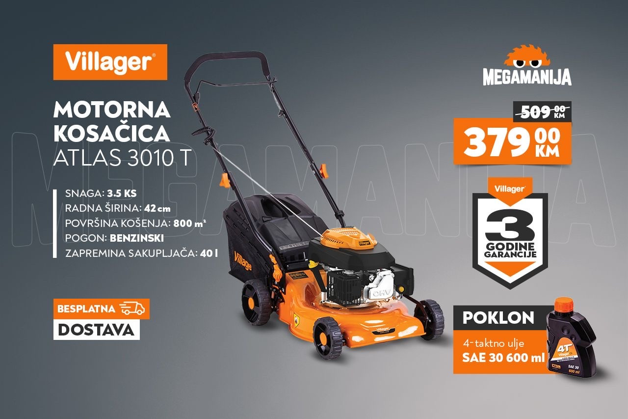 Kosilica, kosačica Villager Atlas 3010 T