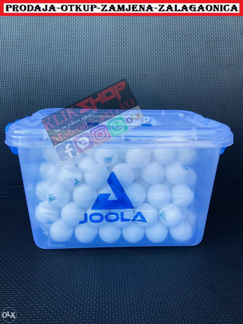 JOOLA 144 kom Trening 40+ Loptice Stolni Tenis Loptica Jola sto