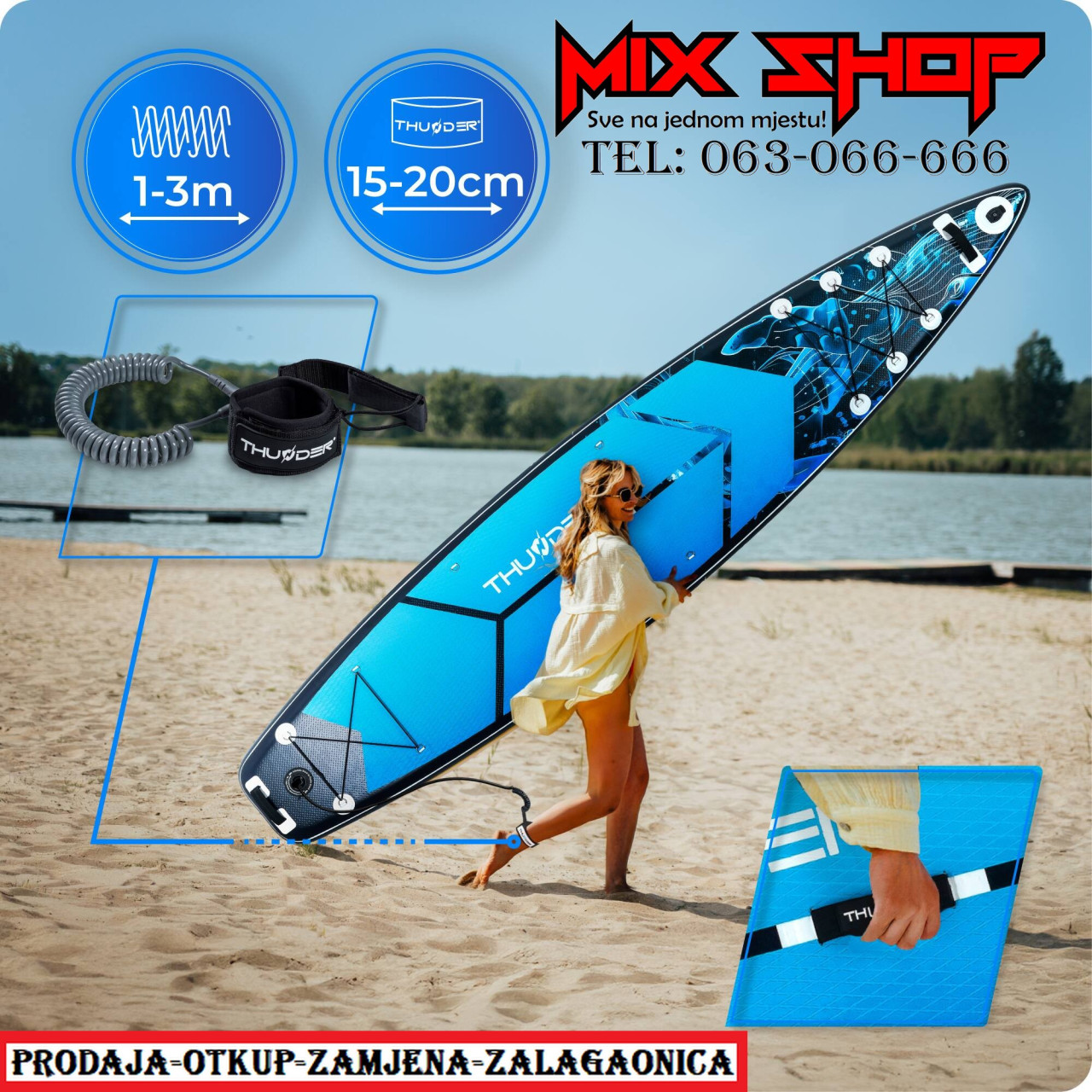 THUNDER SUP 365cm daska za surfanje sa sjedalom +OPREMA board