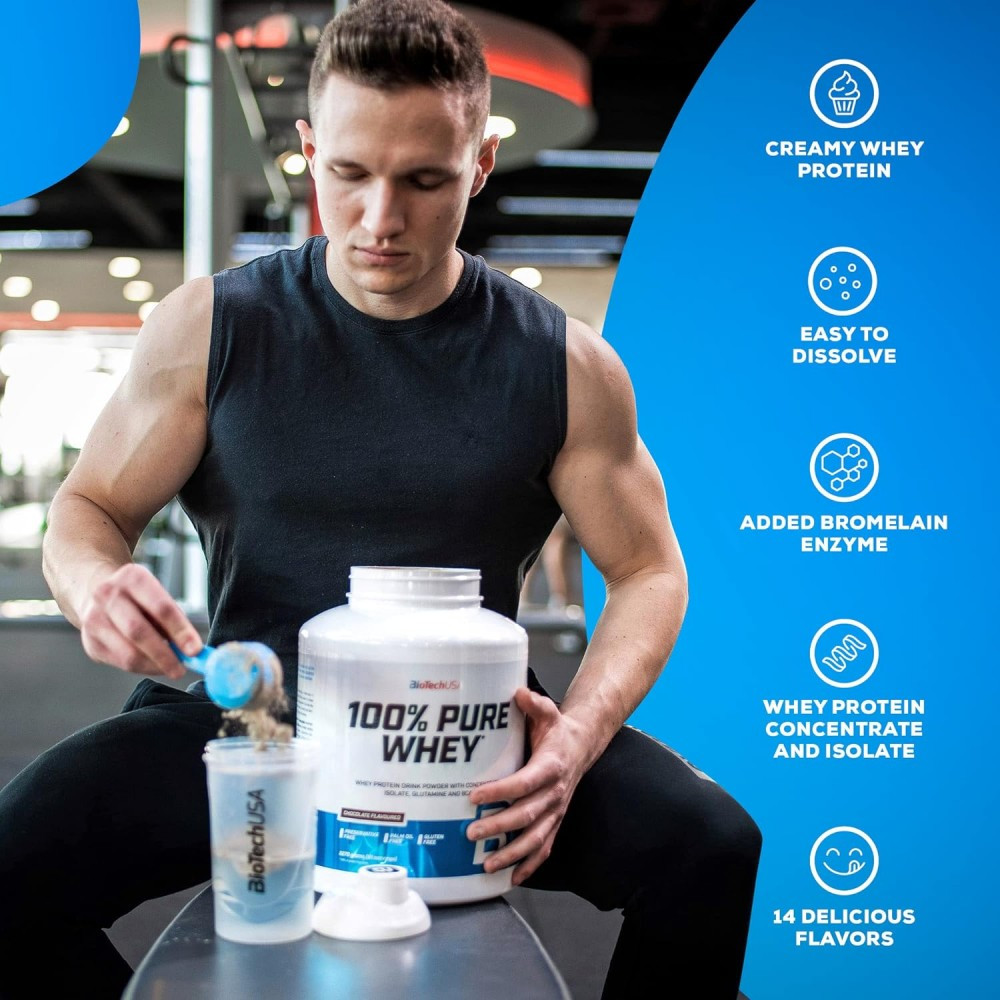 BIOTECH  WHEY PROTEIN 4 kg 100% PURE Proteini za Masu Amino 5 5kg