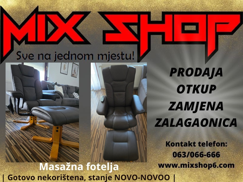 Relax električna masažna fotelja s naslonom za noge NOVOO stolica