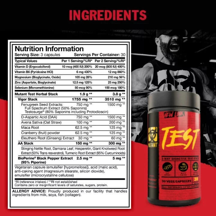 MUTANT TEST Tribestan 90tb Testosteron Testo Tribulus