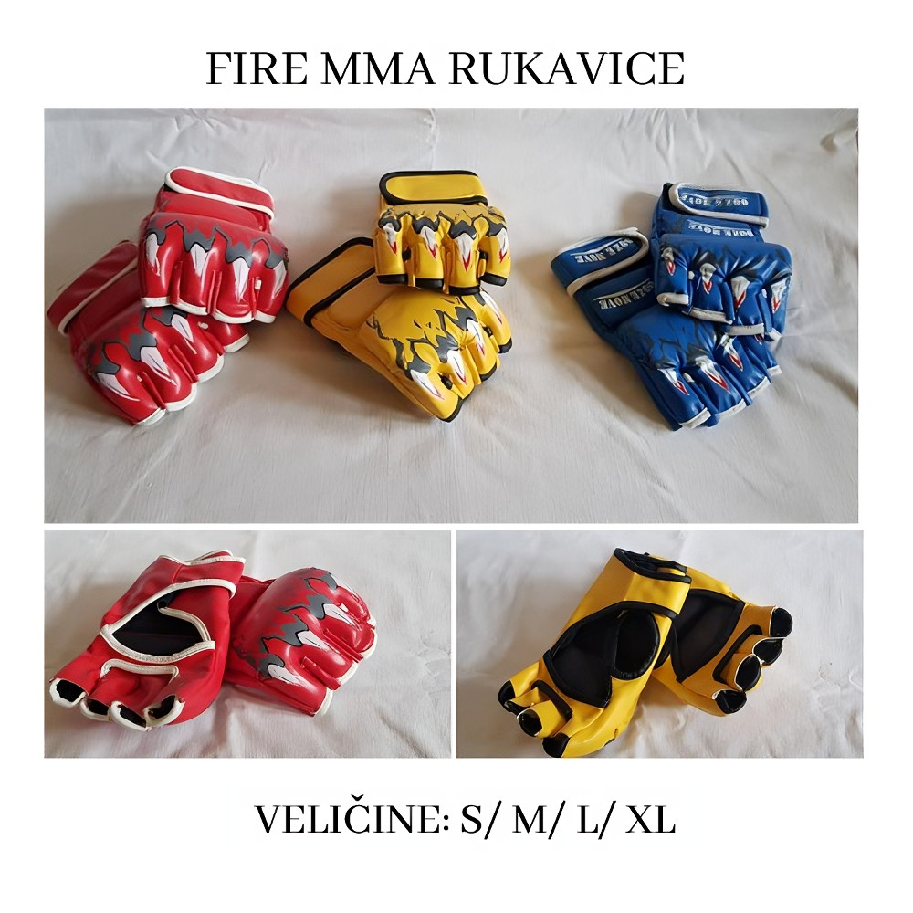 MMA Rukavice S M L XL UFC Slobodna Borba Bez Prstiju box boks