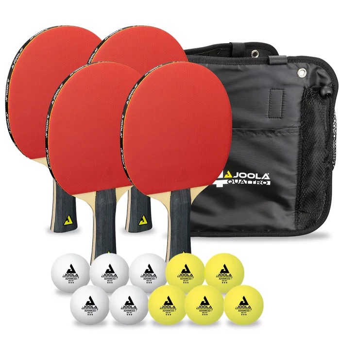 JOOLA Set 4 Reketa QUATTRO 10 Lop. Stolni Tenis Reket Rekete Jola
