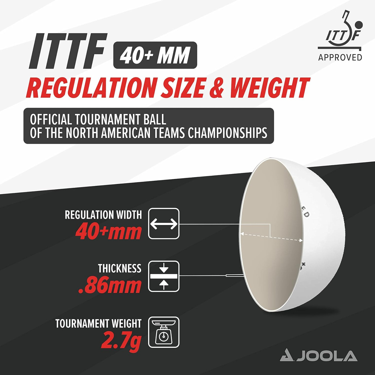 JOOLA Prime Loptice  6 kom profesionalne Stolni Tenis Ping Pong