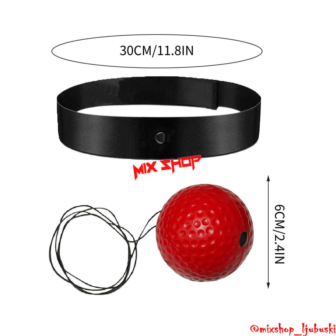 Loptice Box x3 Reflex Ball Lopta Kačenjem za boxanje refleks MMA