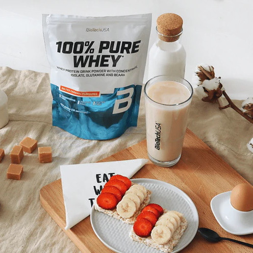 100% PURE WHEY PROTEIN 1 kg  Super Proteini za Masu biotech 1kg