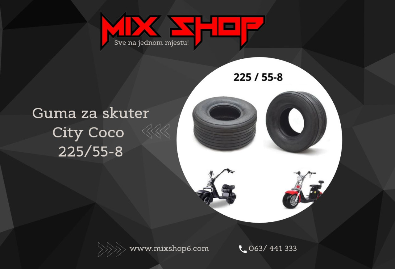 Guma za City Coco 225/55-8 Električni Skuter Gume