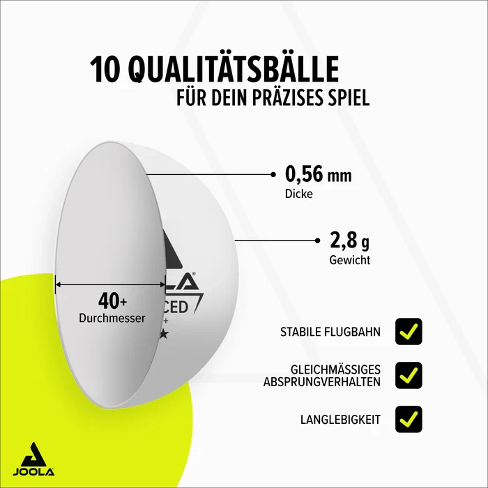 JOOLA Set 4 Reketa QUATTRO 10 Lop. Stolni Tenis Reket Rekete Jola