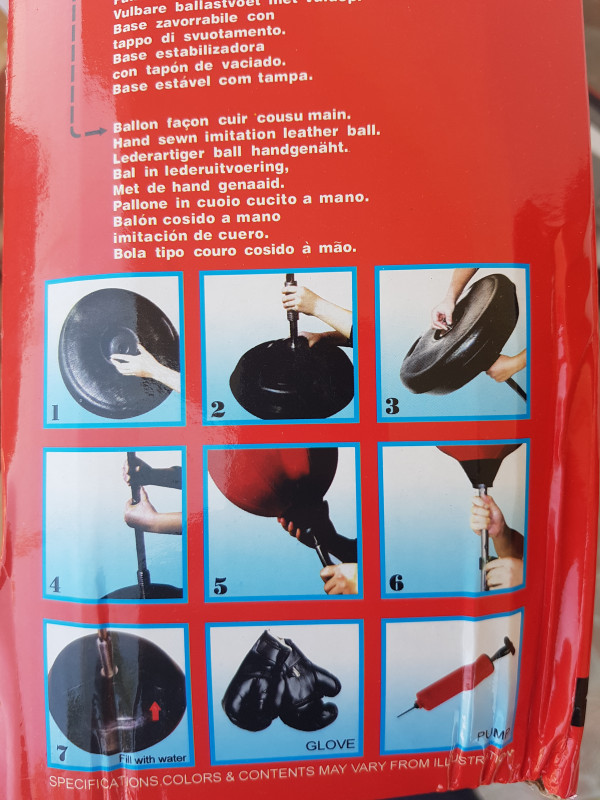 BOX KRUŠKA + Rukavice Brza Lopta Samostojeća Vreća