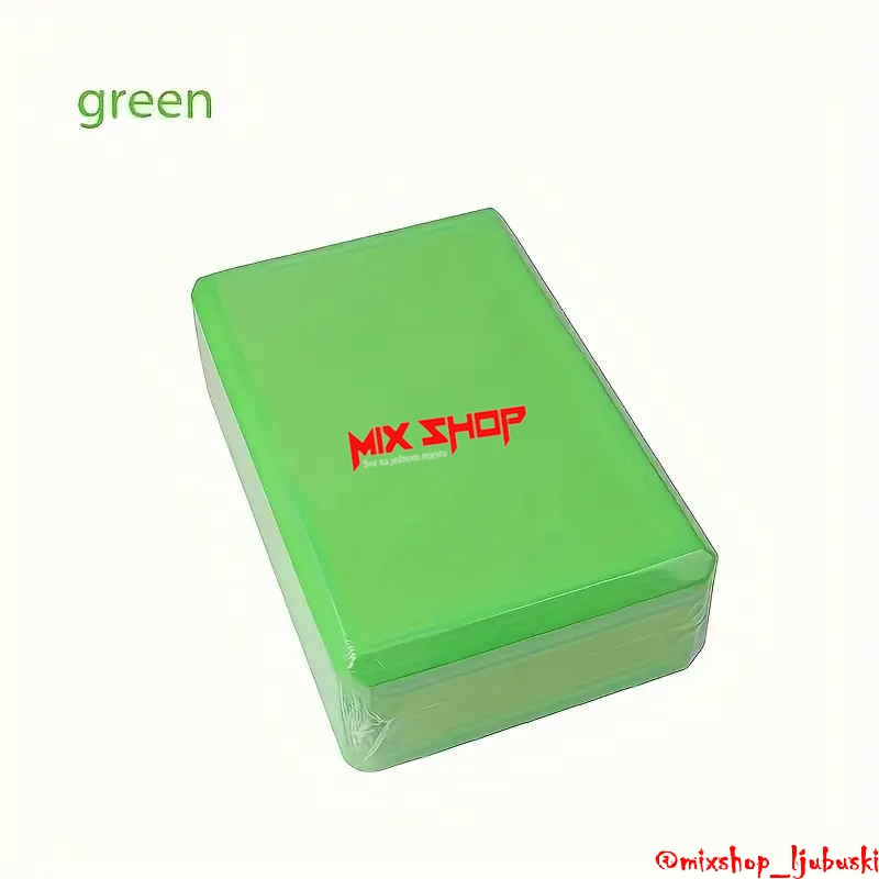 Joga Kocka zeleni Yoga Cube Box Blok Brick block Trening Fitness