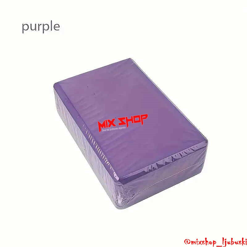 Joga Kocka Purple Yoga Cube Box Blok Brick Trening Fitness block