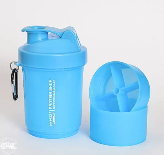 Shaker Plavi Muscle 3 u 1 Shakeri Šejker Protein boca