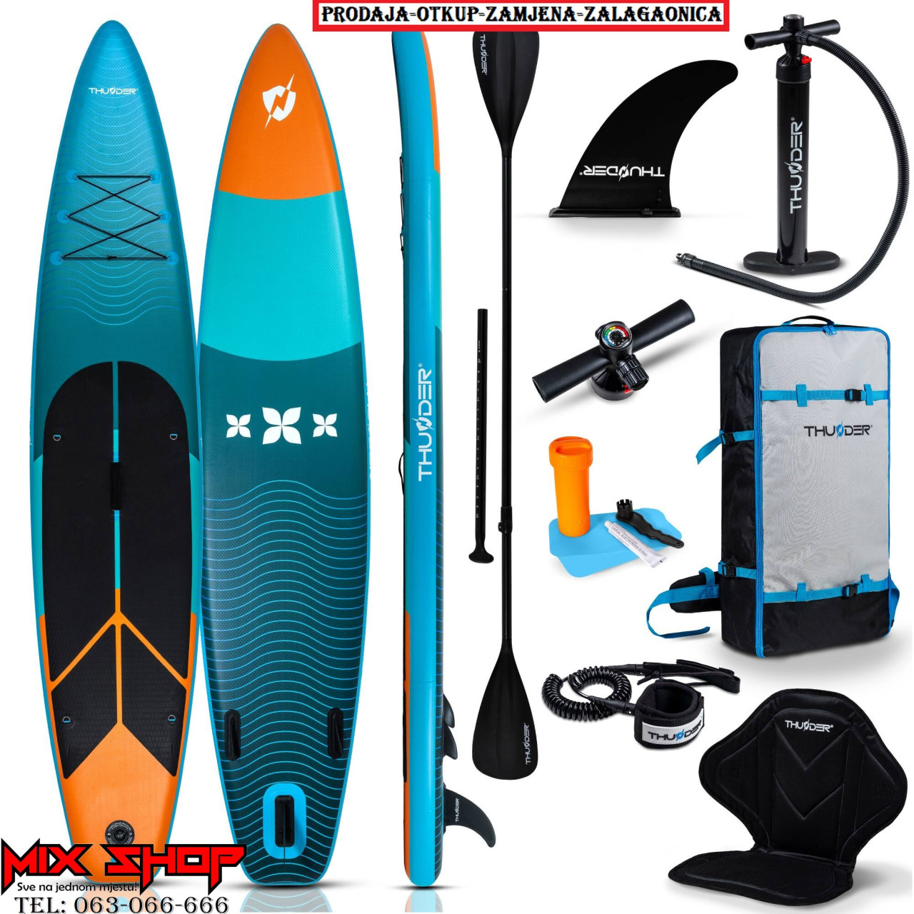 THUNDER SUP 365cm daska za surfanje sa sjedalom +OPREMA board