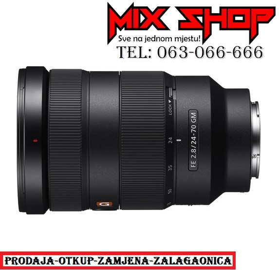 SONY FE 2.8 24-70mm GM Lens NOVOO*GARANCIJA 2,8/24-70 24mm Alpha
