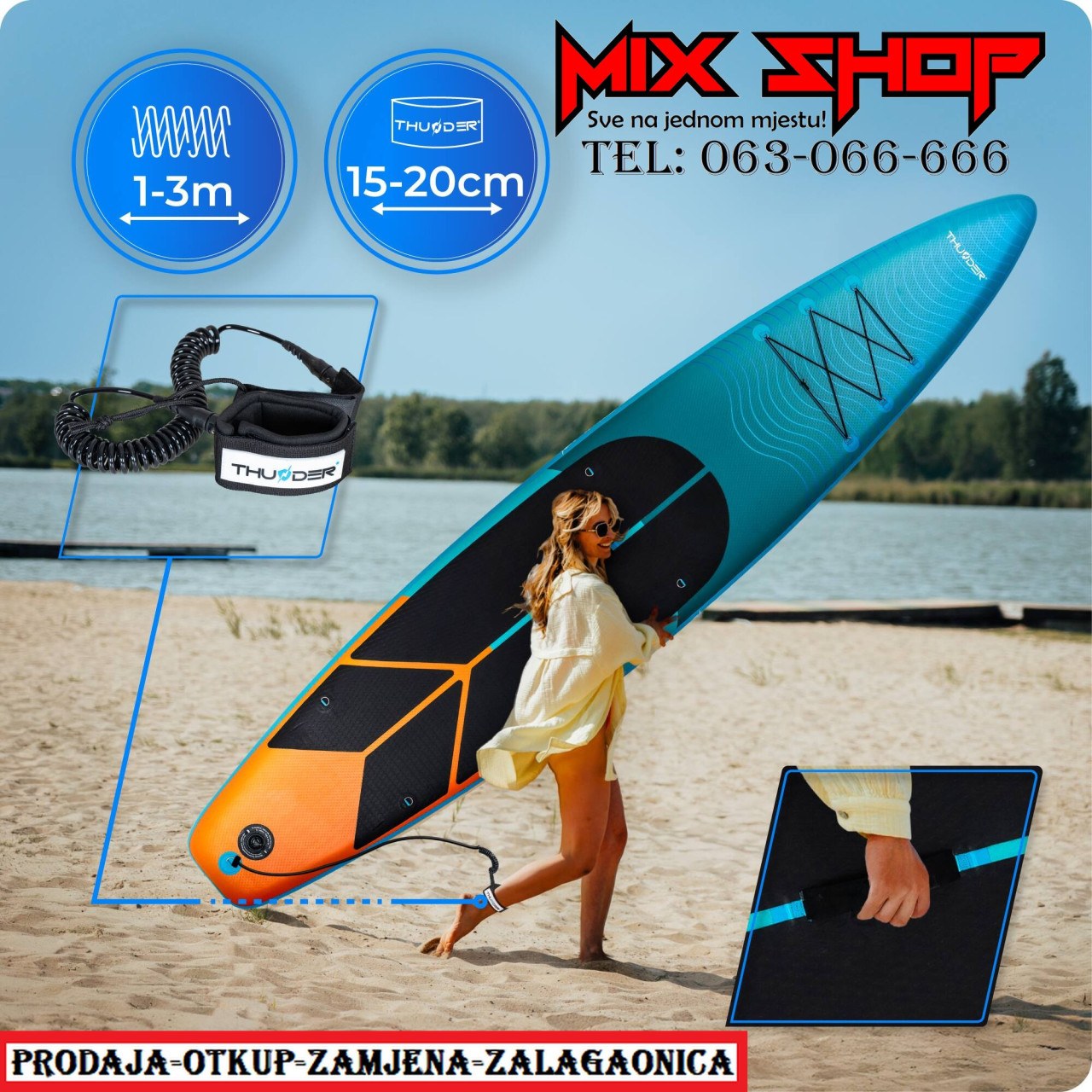 THUNDER SUP 365cm daska za surfanje sa sjedalom +OPREMA board
