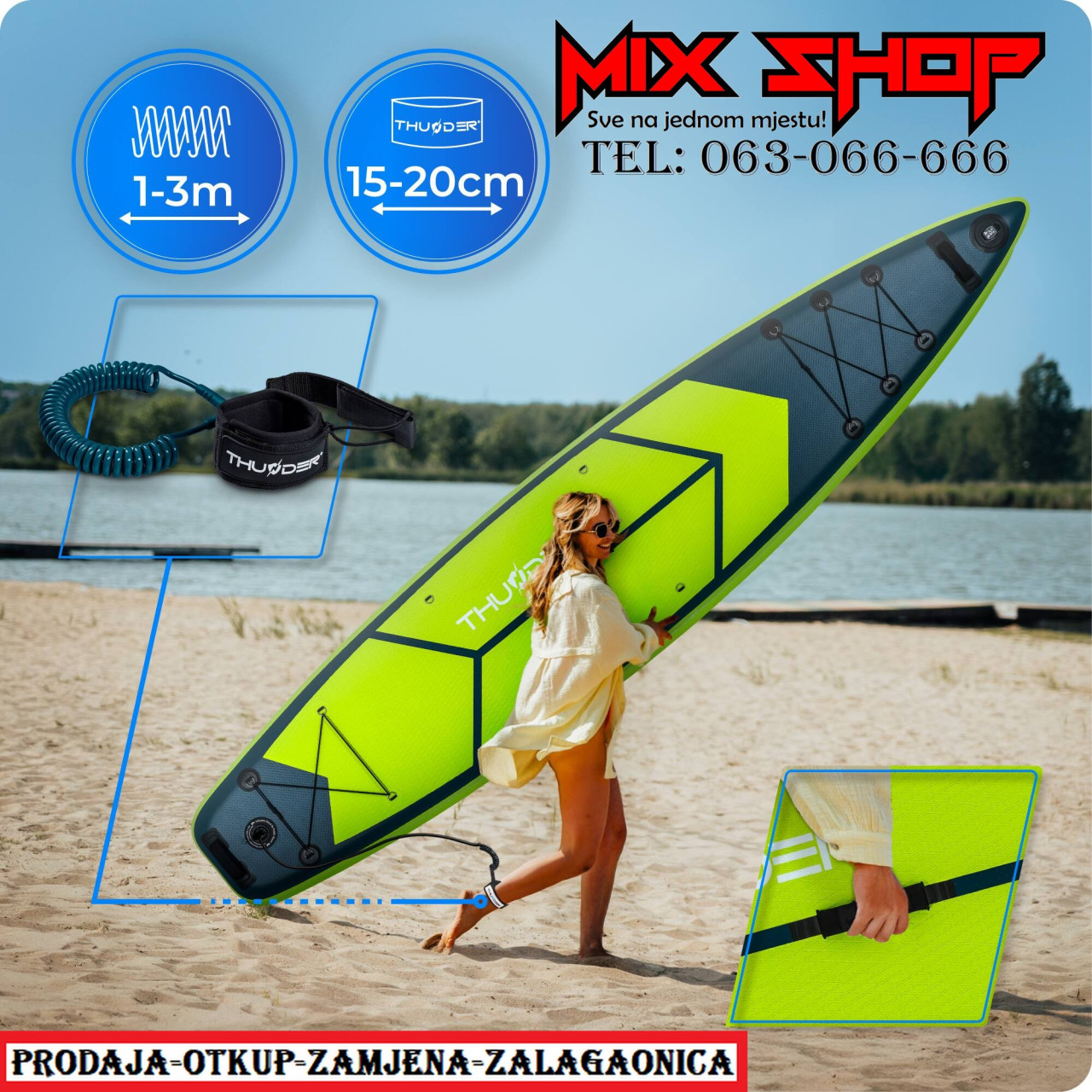 THUNDER SUP 365cm daska za surfanje sa sjedalom +OPREMA board