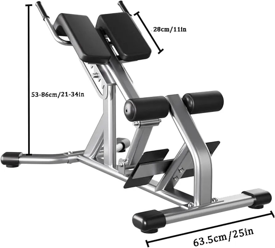Podesiva Klupa za Ledja Hiperekstenziju Gluteus Leđa Roman Chair