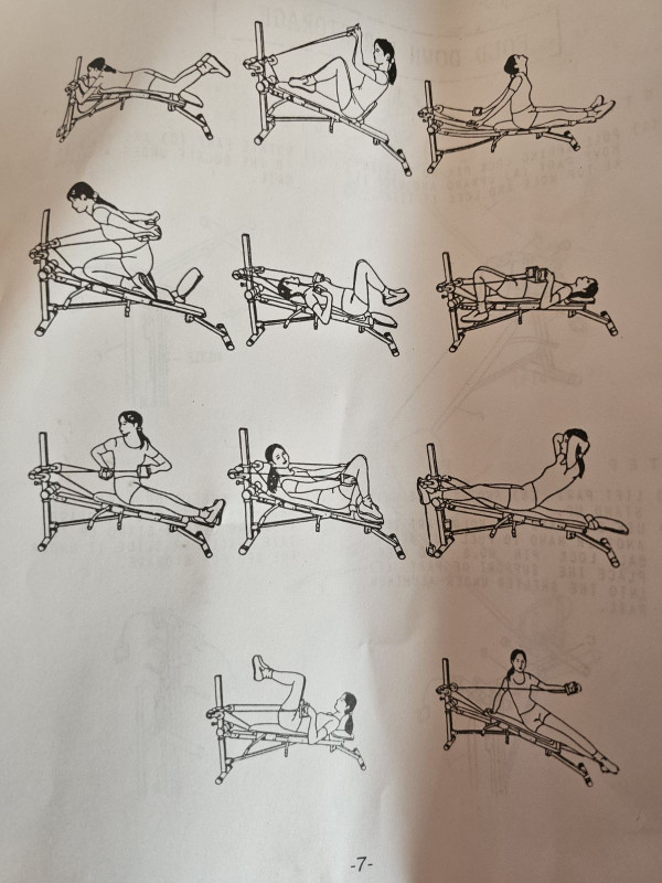 Pilates Reformer TOTAL GYM Klupa Podesiva Kućna Teretana Teretane