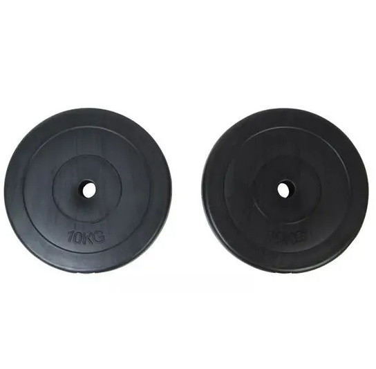 Gumirani Uteg 10 kg 26 mm Standardne Ploče Tegovi 10kg