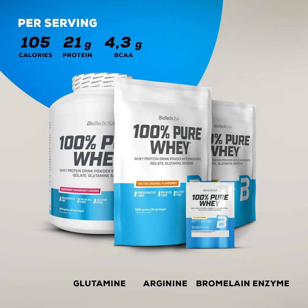 BIOTECH  WHEY PROTEIN 4 kg 100% PURE Proteini za Masu Amino 5 5kg