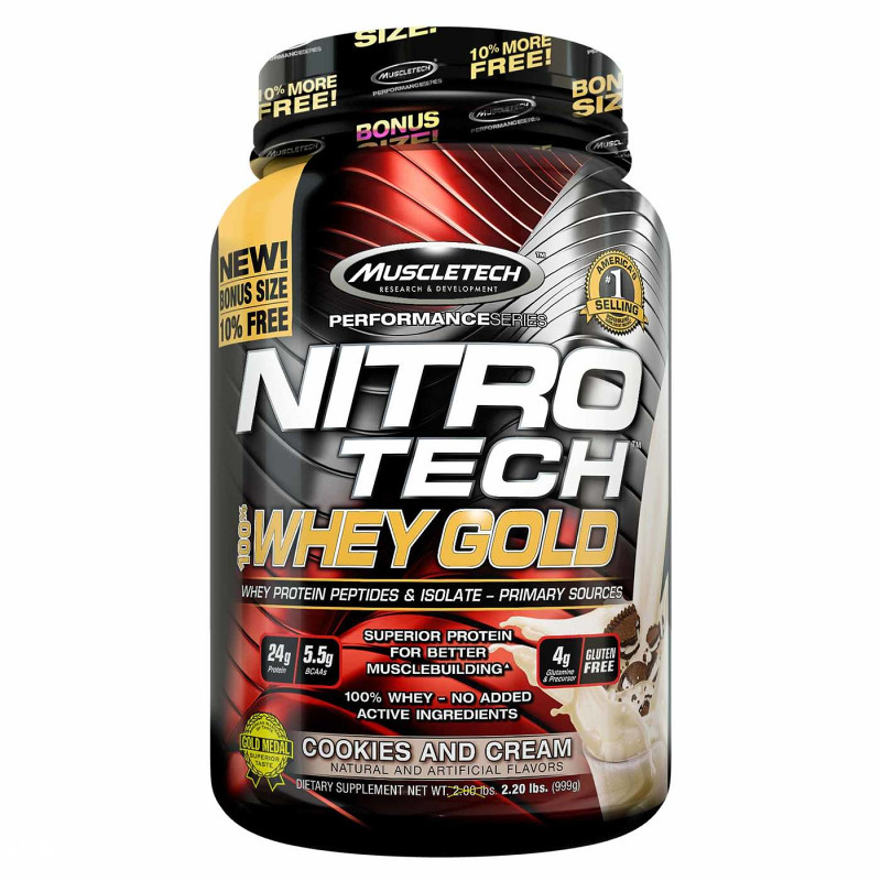 GOLD WHEY Protein 1 kg Nitro-Tech Proteini 1000g za MAsu 1kg