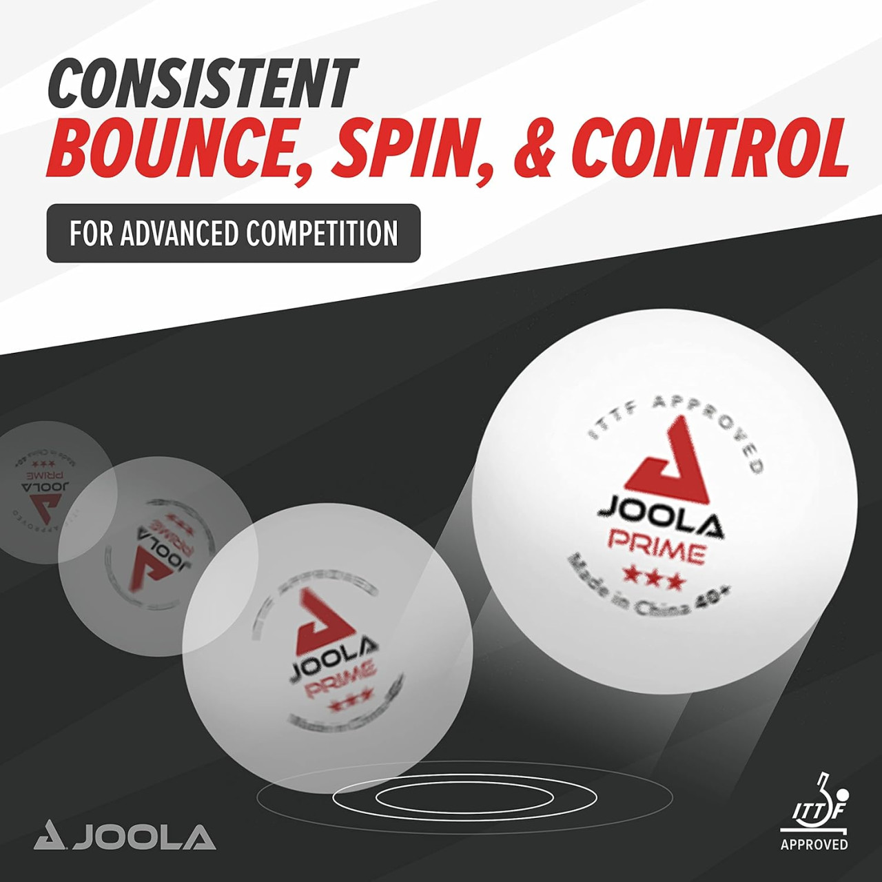 JOOLA Prime 72 kom Loptice Stolni Tenis Pong Profesionalne Profi