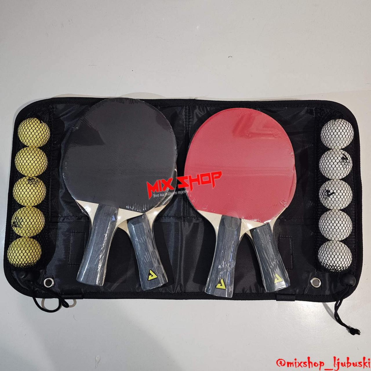 JOOLA Set 4 Reketa QUATTRO 10 Lop. Stolni Tenis Reket Rekete Jola