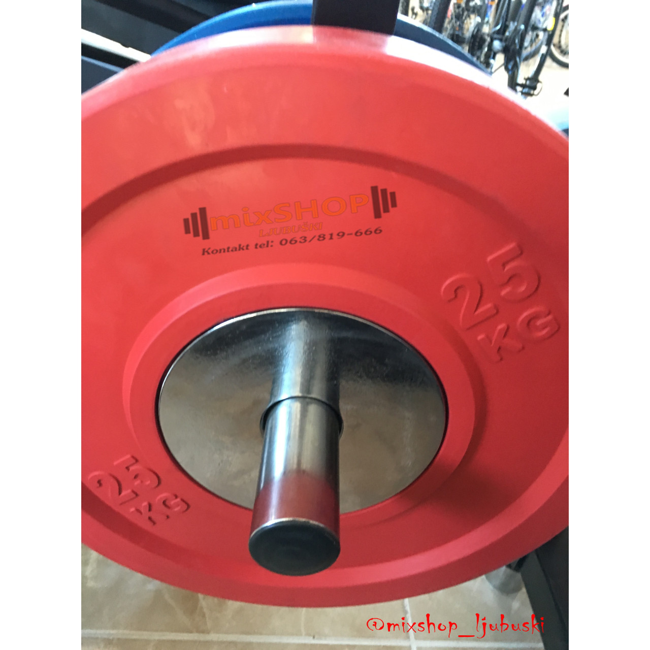 Bumper 25 kg Olimpijski Tegovi Utezi Ploče 25kg Bumperi Bamperi