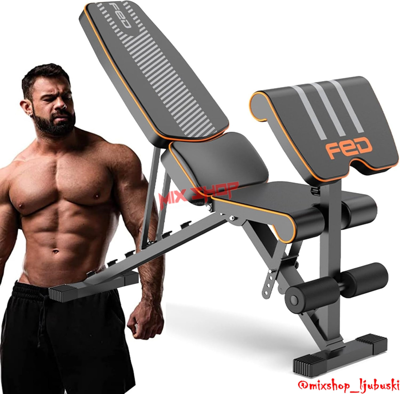 Podesiva Scott Klupa Trening Benč Fitness Sprava Trbuh Klupe Skot