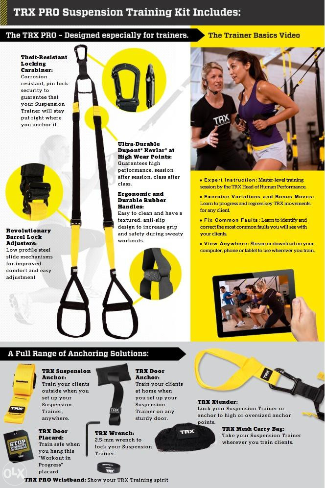 GYM Trainer Trening Trake Fitness Crossfit TRX Trenažer