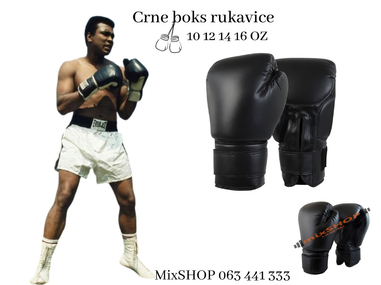 Boks Rukavica 10 12 14 16 OZ Boksačke Box 10oz 12oz Rukavice Gym