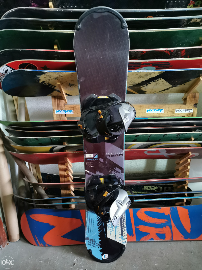 SNOWBOARD Daska + Vezovi 144 cm Bord Bordovi Head Ski