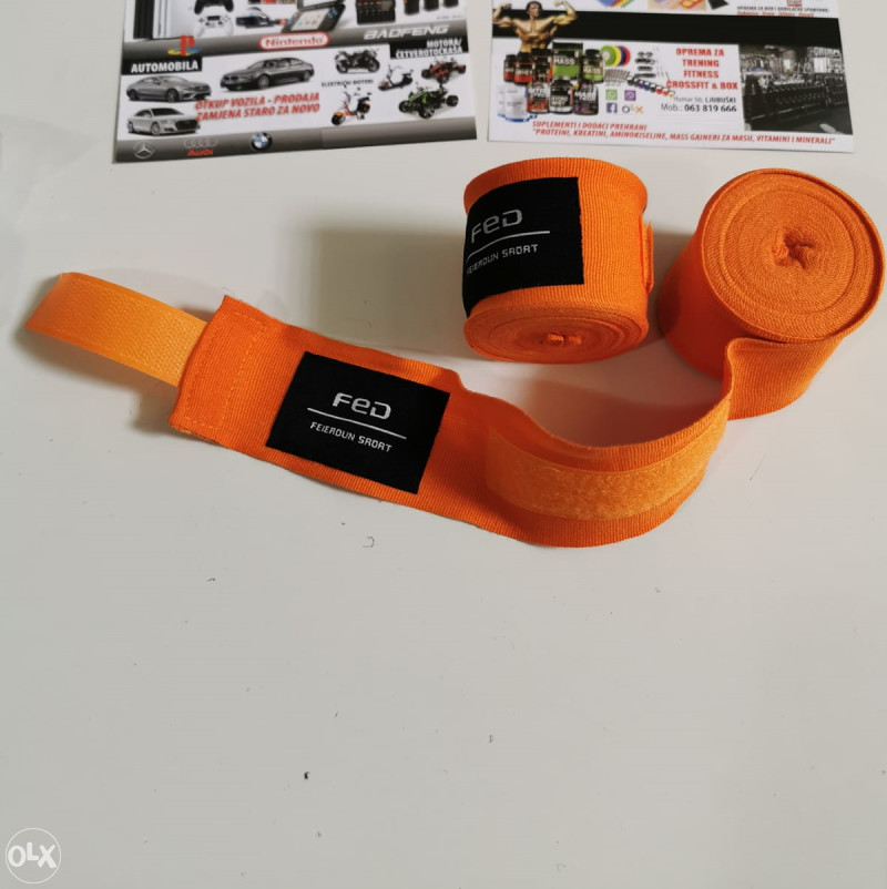 Elastične Bandaže 5m Za Boks 5 m Box Zavoji Bandažeri Štitnici