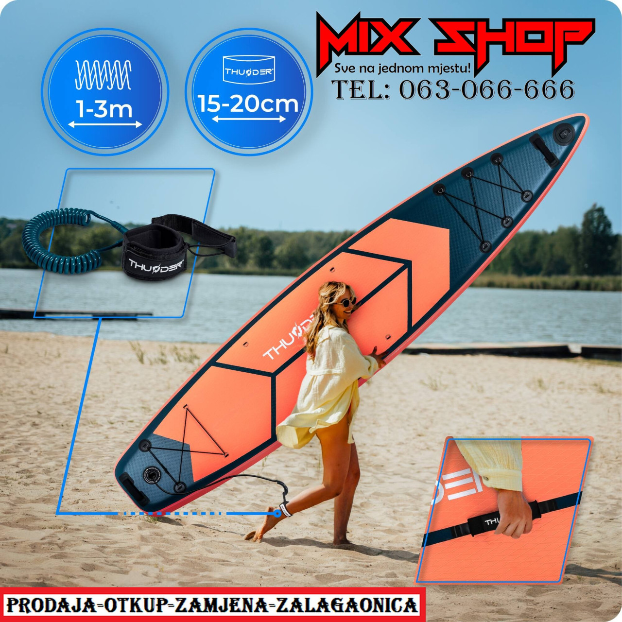 THUNDER SUP 365cm daska za surfanje sa sjedalom +OPREMA board