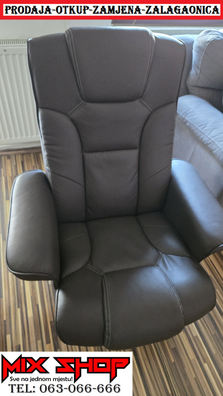 Relax električna masažna fotelja s naslonom za noge NOVOO stolica