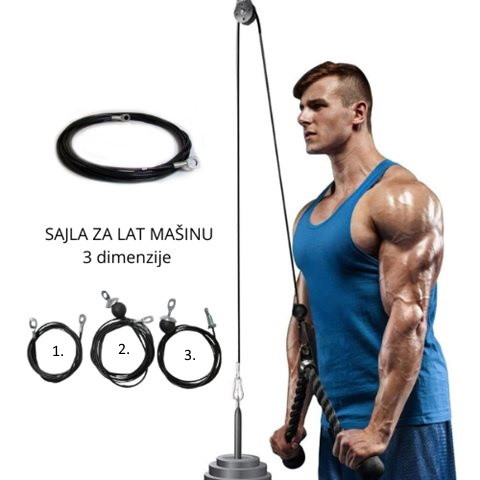 Sajla za Lat Mašinu Gladijator Sprava Sajle Teretanu