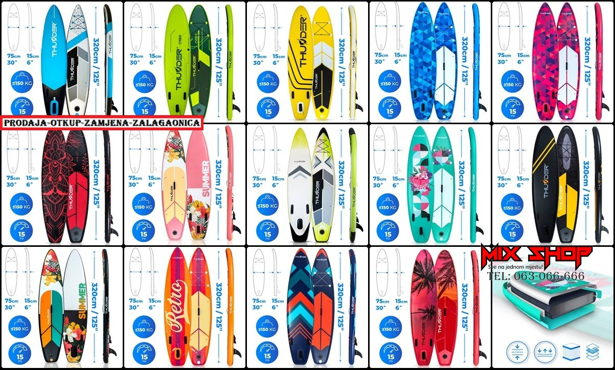 THUNDER SUP 320cm daska za surfanje sa sjedalom +OPREMA board