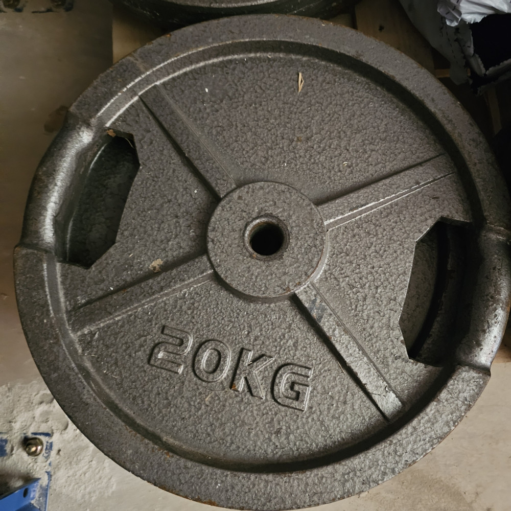 Metalni Uteg 20kg Standardni Ploče Tegovi Šipke 20 kg teg Šipku
