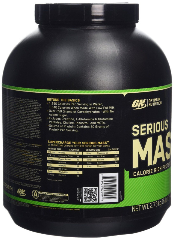 ON Serious Mass Gainer Whey 2.7 kg Gejner Masa Masu UH protein