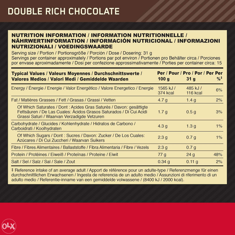 ON GOLD WHEY PROTEIN 1 kg 800g Proteini Aminokiseline 800 g Bcaa