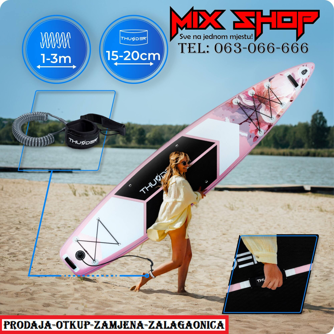 THUNDER SUP 365cm daska za surfanje sa sjedalom +OPREMA board