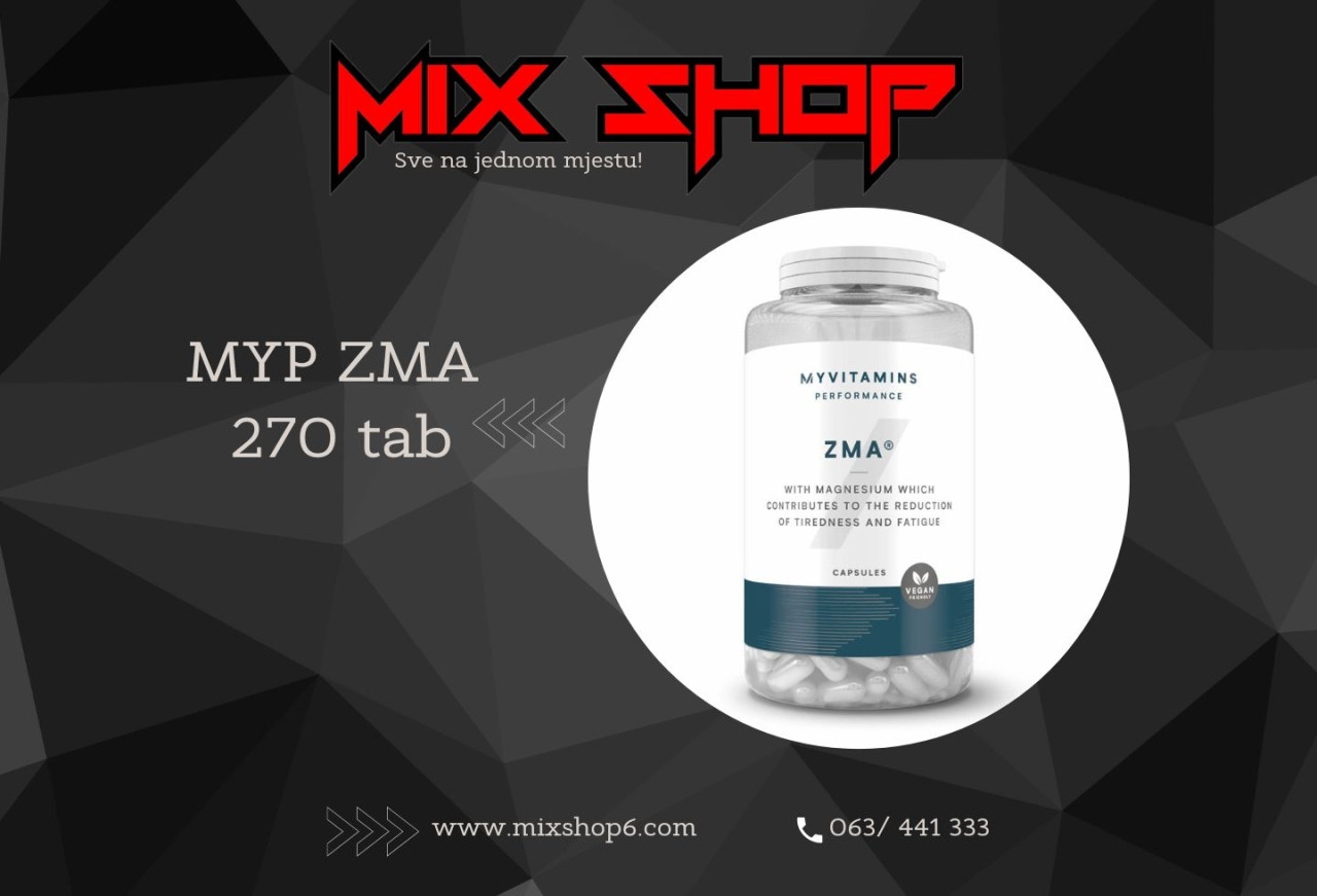 ZMA Cink i magnezij 270 tab Zink Zn Magneziji Mg Vitamin B6