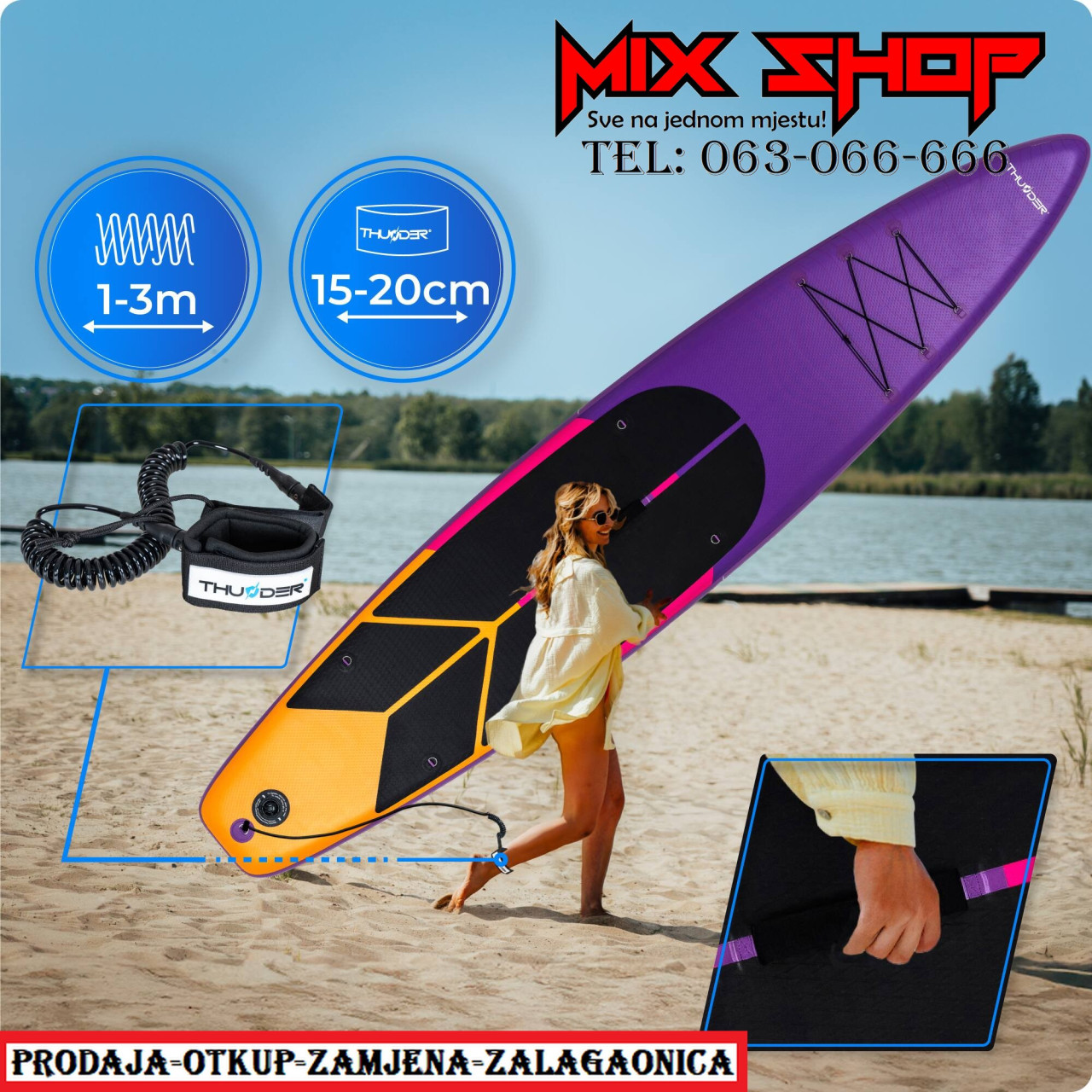 THUNDER SUP 365cm daska za surfanje sa sjedalom +OPREMA board