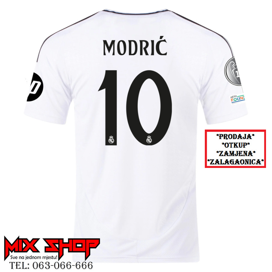 Luka Modrić 10 Real Madrid dres L veličina ORIGINAL sa bedžovima