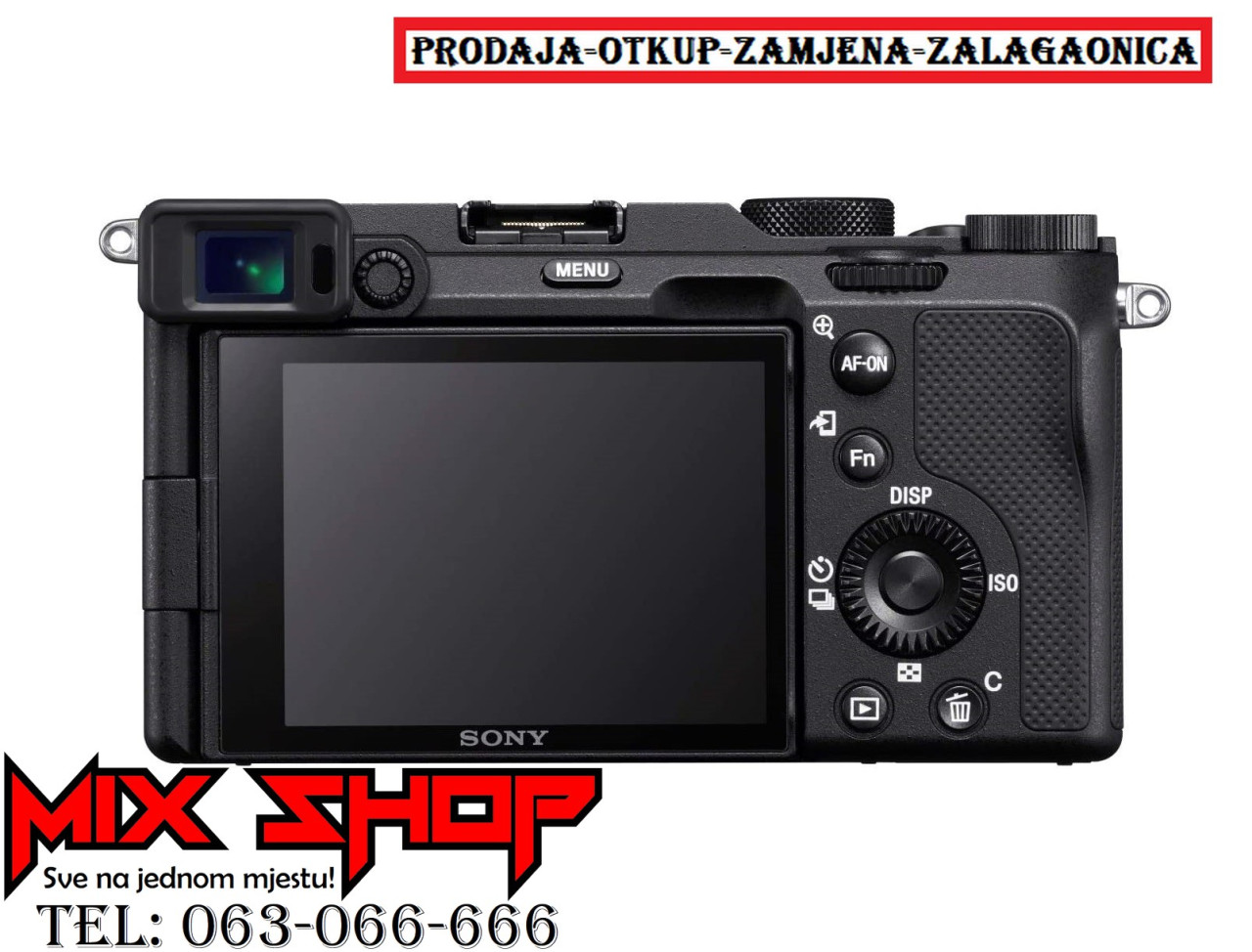 SONY ALPHA A7C Camera Body Black Fotoaparat *NOVO* Tijelo A7 C 7C